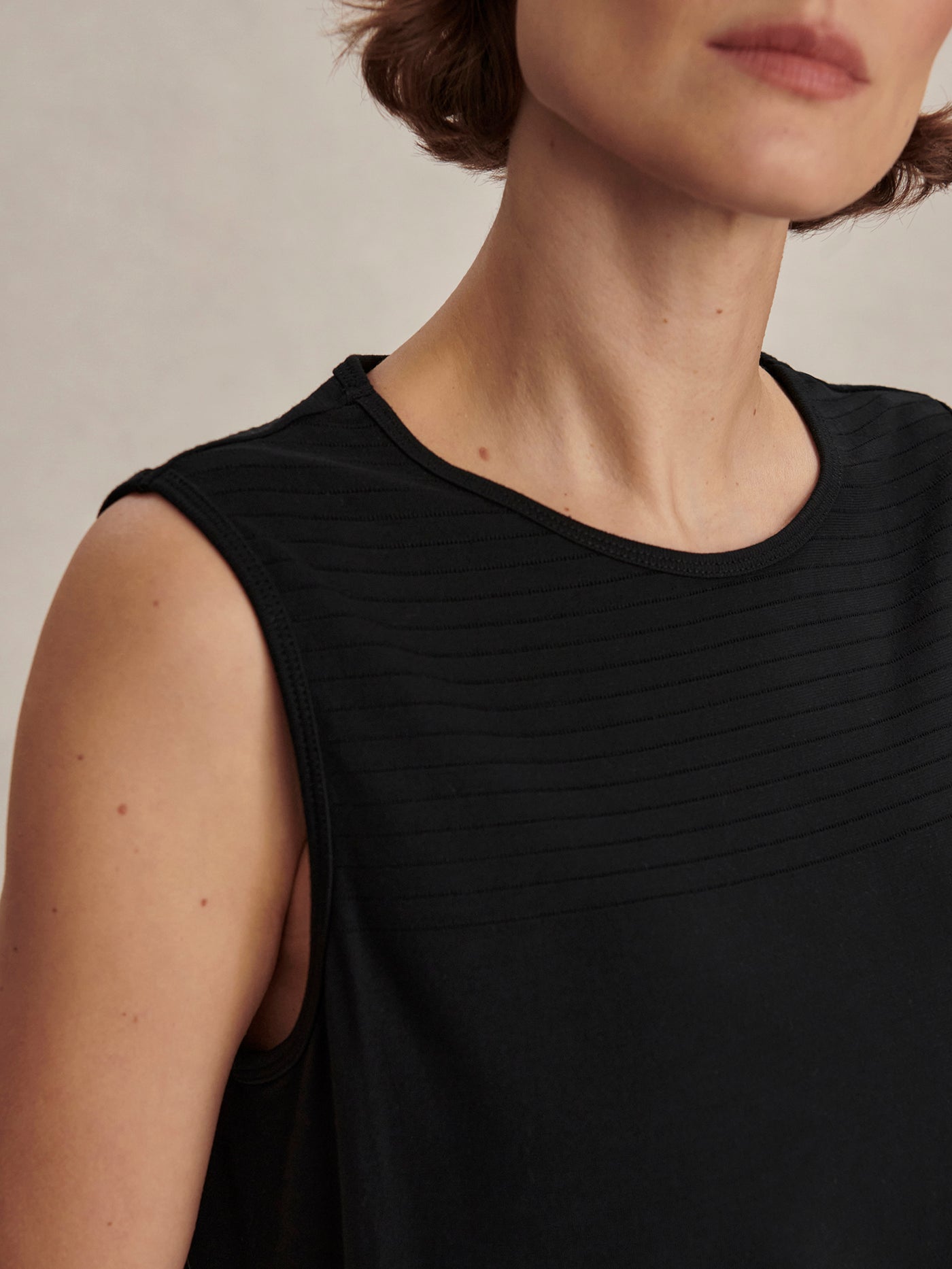 Varley Nolan Seamless Longline Tank - Black