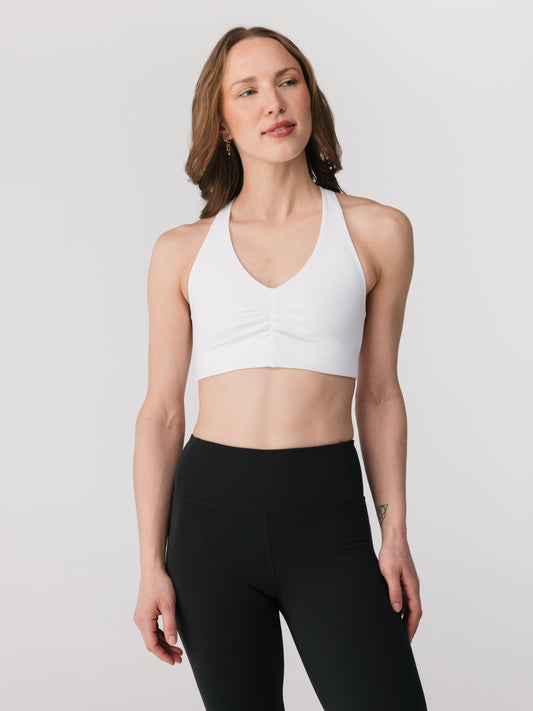 Girlfriend Collective Stevie Ballet Bra - Bright White