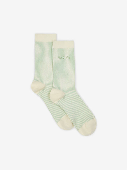 Varley Ormand Plush Stripe Sock - Snow Sage