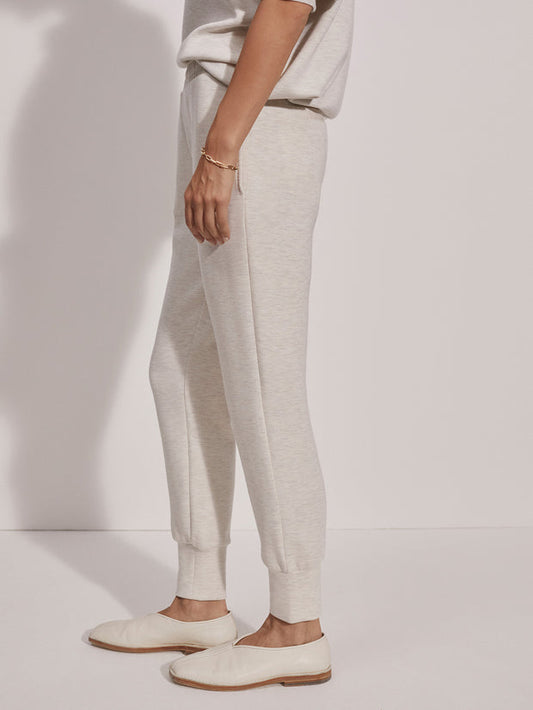 Varley The Slim Cuff Pant 25 - Ivory Marl