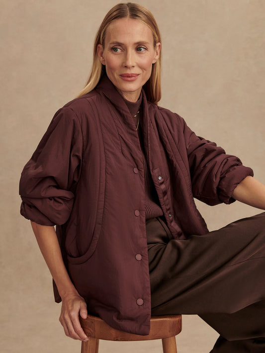 Varley Tilley Light Padded Jacket - Decadent Chocolate