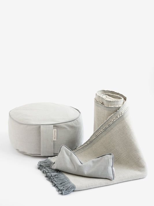 Yogamatters Meditation Cushion, Blanket & Eye Pillow Kit