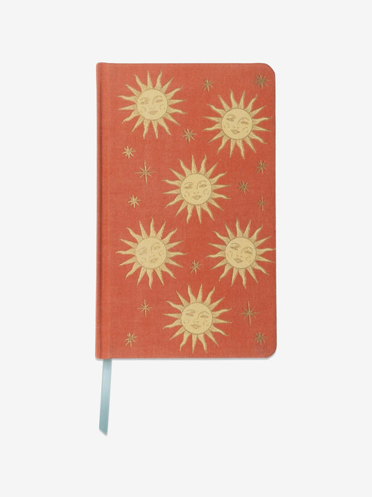 Designworks Ink Celestial Bookcloth Journal - Terracotta Sun
