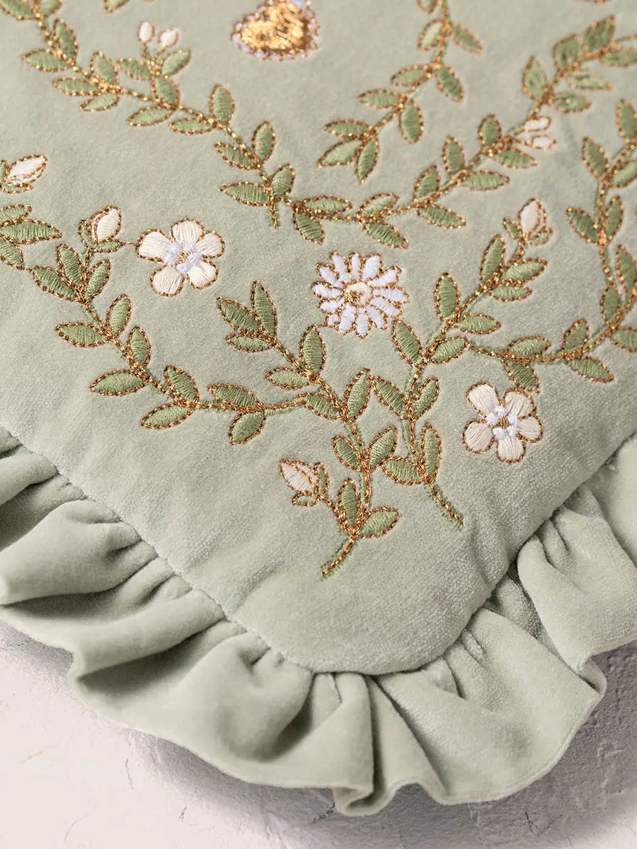 Elizabeth Scarlett 地中海ガーデンキャンバスフリルポーチ Mediterranean Garden Frill Pouch – Elizabeth Scarlett