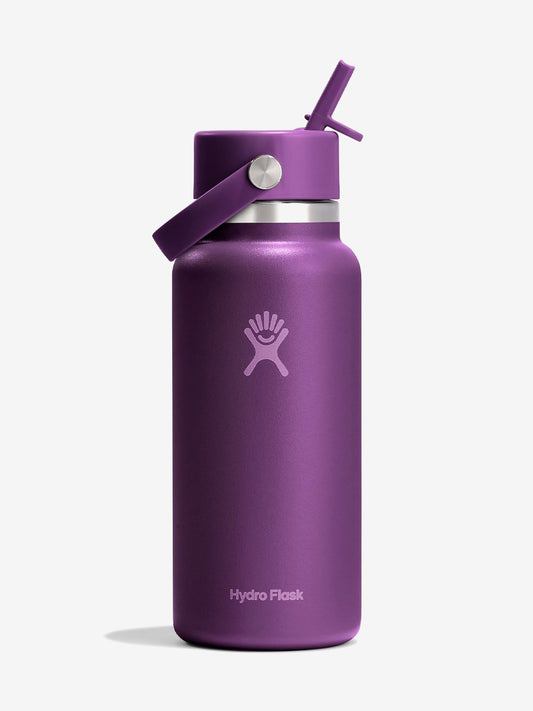 Hydro Flask 946ml (32oz) Wide Mouth Bottle with Flex Straw Cap - Beachplum