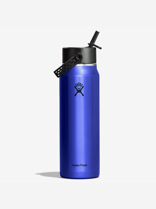 Hydro Flask 946ml (32oz) Lightweight Wide Mouth Bottle with Flex Straw Cap - Sapphire Blue