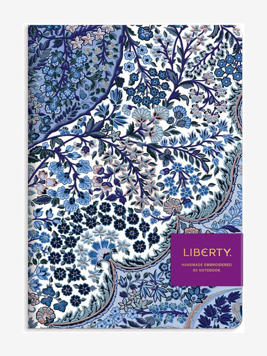 Liberty Handmade Embroidered Journal - Tanjore Gardens