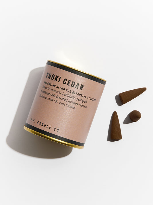P.F. Candle Co. Alchemy Incense Cones - Enoki Cedar