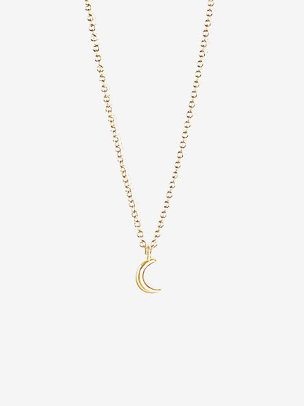 Wanderlust Life Gold Chain Pendant Necklace - Petite Luna