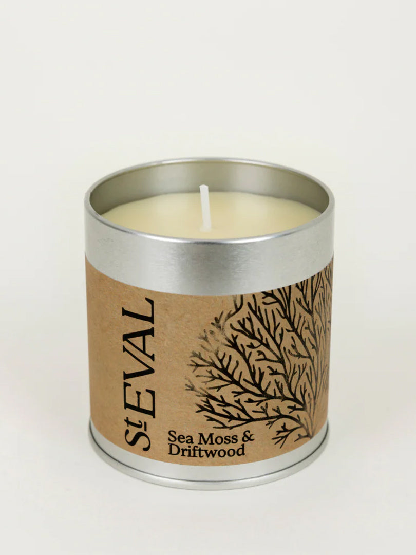St. Eval Candle Tin - Sea Moss & Driftwood