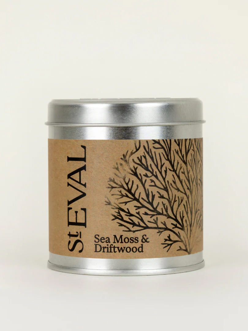 St. Eval Candle Tin - Sea Moss & Driftwood
