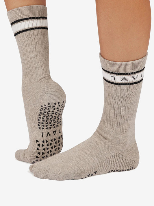 Tavi Noir Kai Grip Socks - Shitake Heather