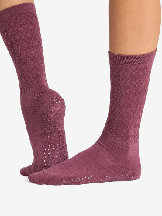 Tavi Noir Jess Grip Socks - Bordeaux