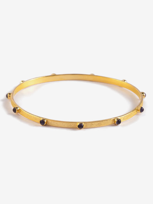 Goddess Charms Third Eye Chakra Bangle - Amethyst