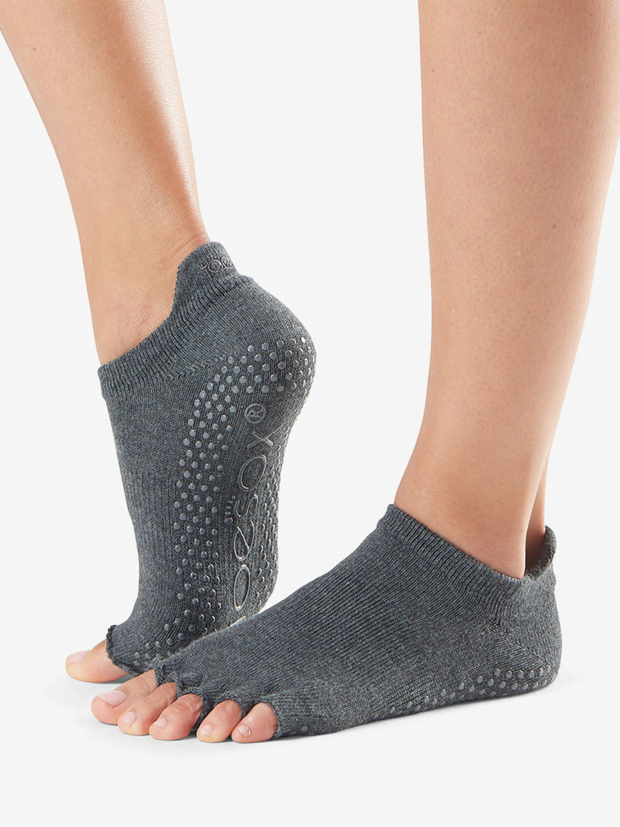ToeSox Grip Half Toe Low Rise - Charcoal Grey – Yogamatters