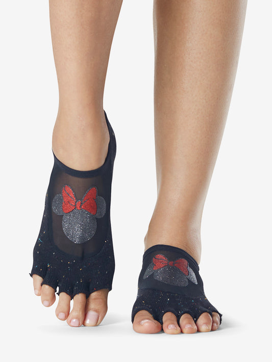 ToeSox Half Toe Luna Grip Socks - Confetti Minnie