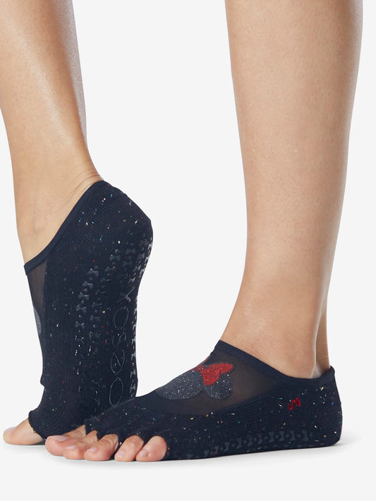ToeSox Half Toe Luna Grip Socks - Confetti Minnie