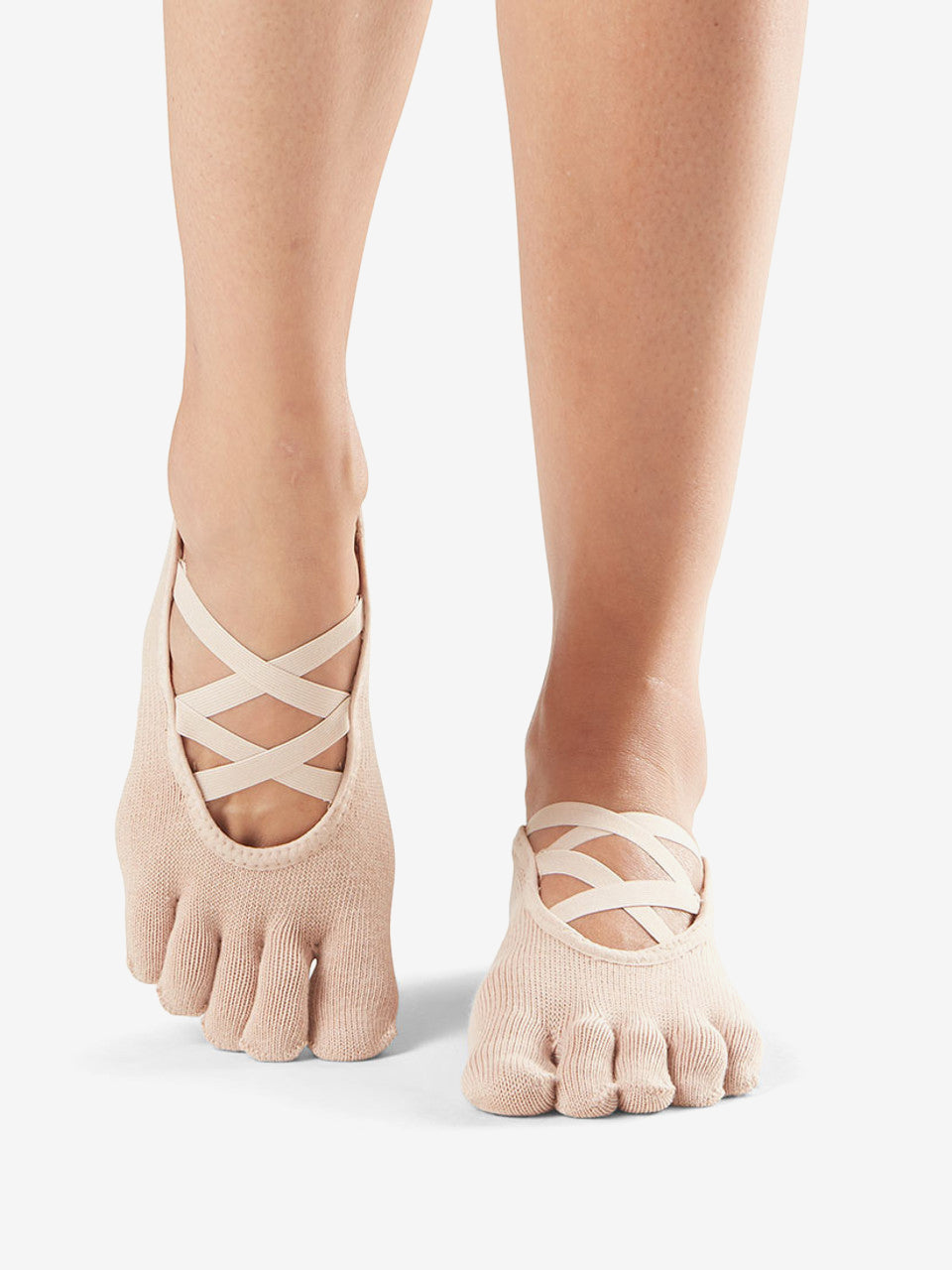 Toesox Full Toe Elle Grip Socks Ballet Nude – Yogamatters