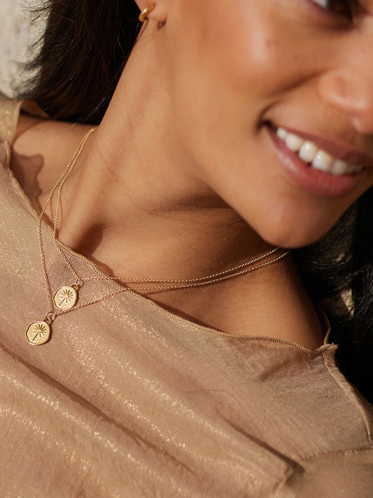 Wanderlust Life Gold Chain Pendant Necklace - Terra