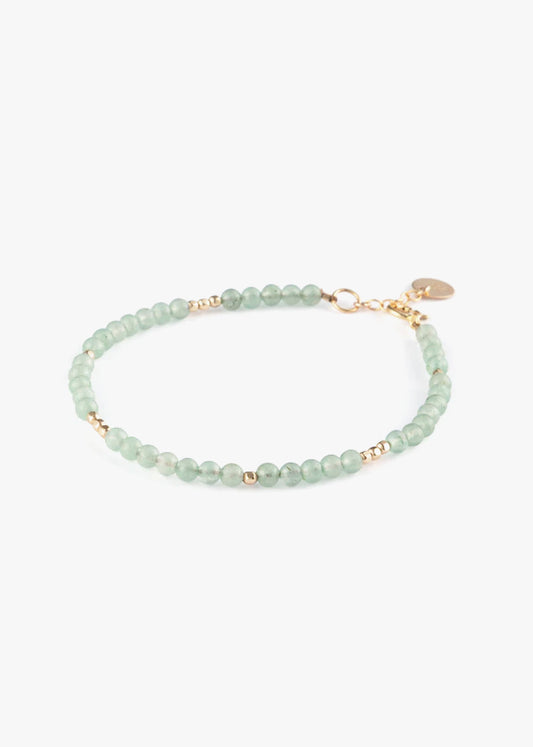 Wanderlust Life Oceanus Beaded Bracelet - Green Aventurine