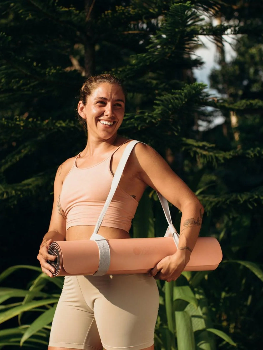 Yoga Design Lab Infinity Mat 5mm - Diamond Align Coral