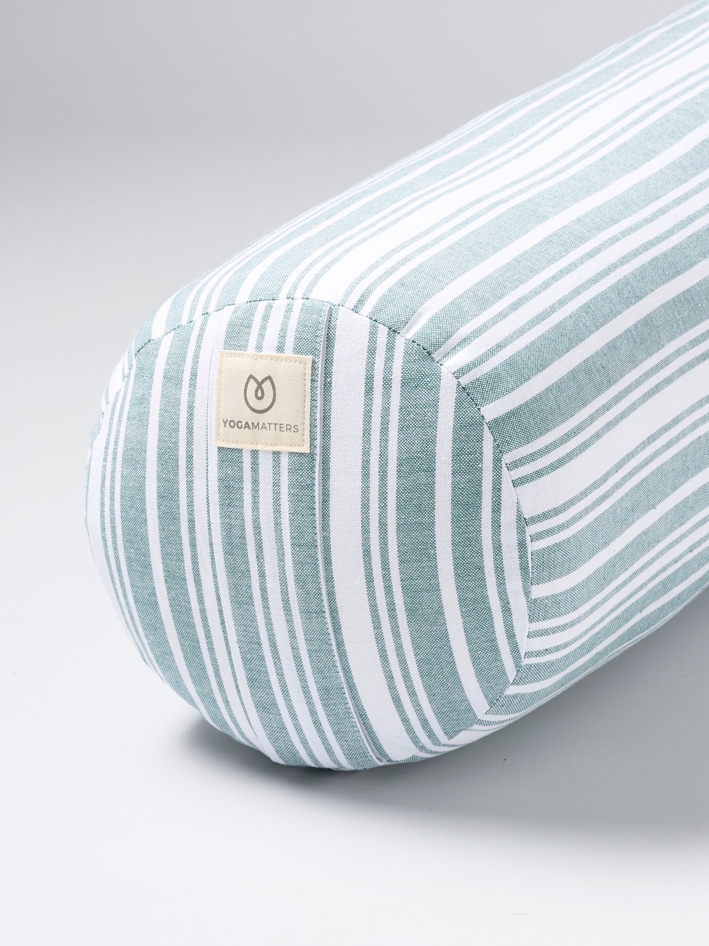 Yogamatters Round Bolster - Eucalyptus Stripe