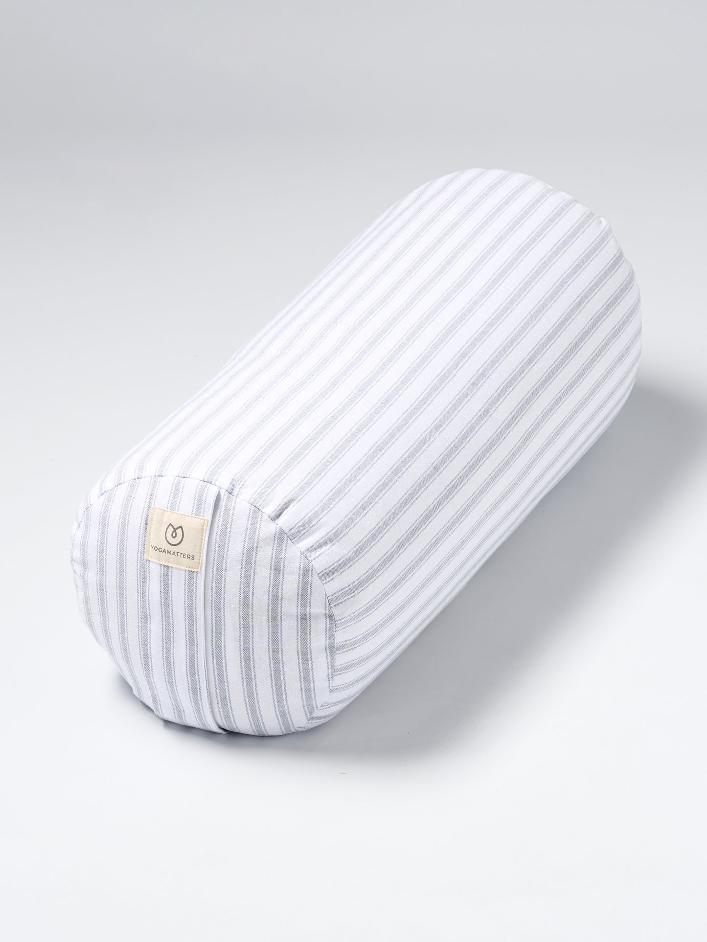 Yogamatters Buckwheat Bolster - Grey Ice Stripe