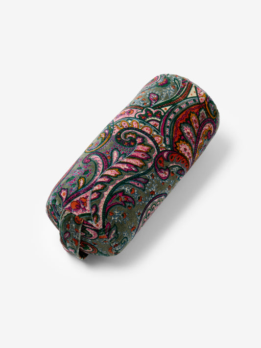Yogamatters Paisley Velvet Mini Buckwheat Bolster