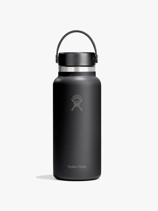 Hydro Flask 946ml (32oz) Wide Mouth with Flex Cap - Black