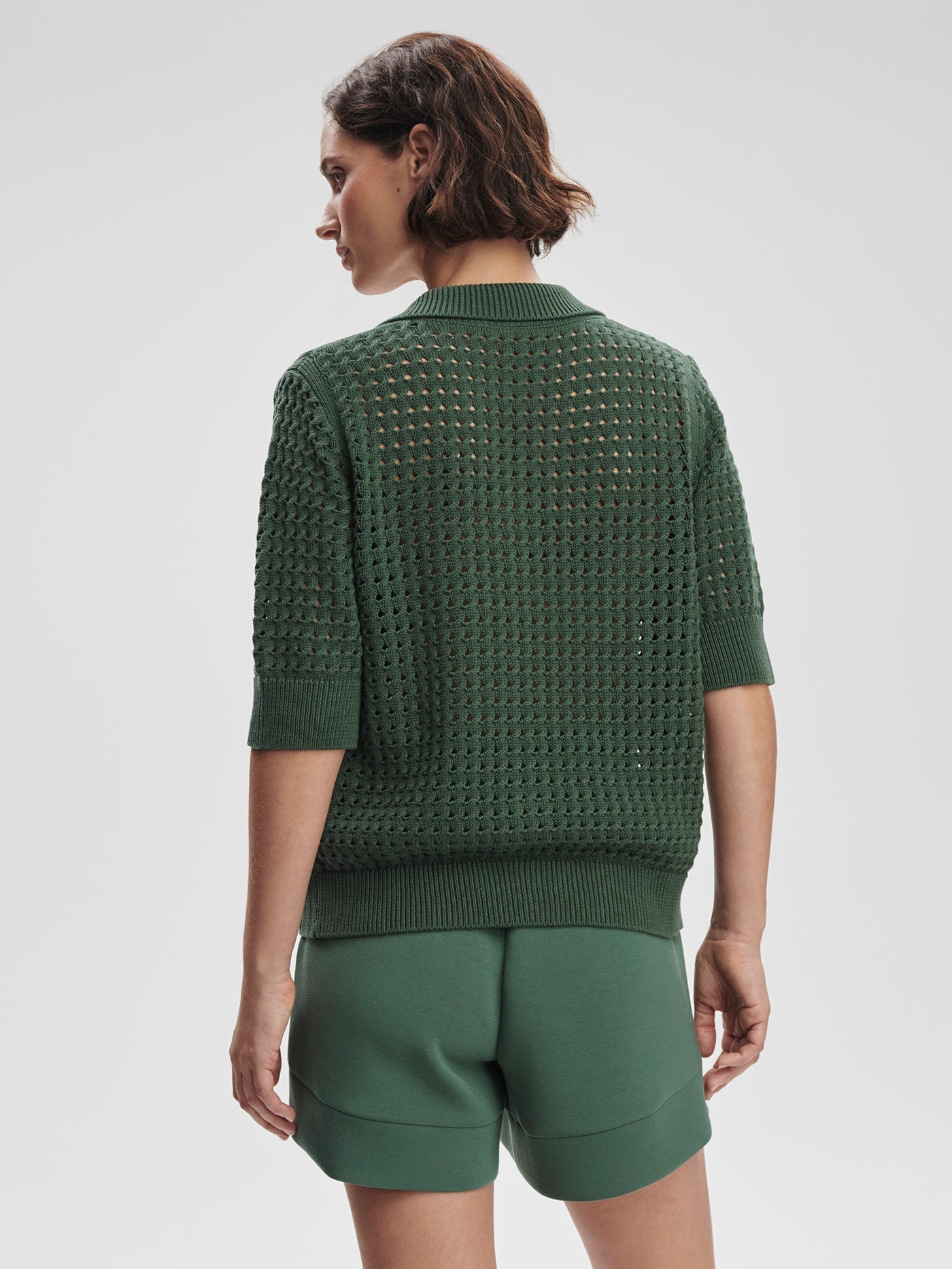 Varley Ellie Knit Shirt - Cilantro