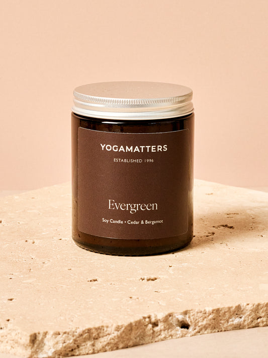 Yogamatters Evergreen Soy Candle 180ml - Cedar & Bergamot