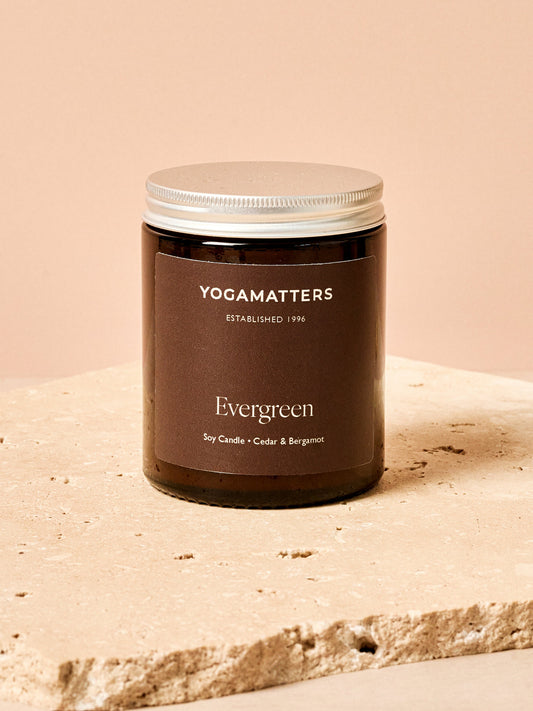 Yogamatters Evergreen Soy Candle 180ml - Cedar & Bergamot