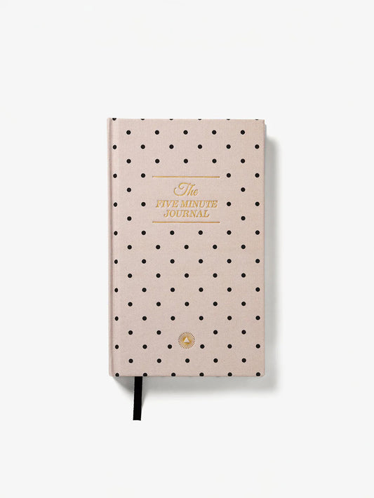 Intelligent Change Five Minute Journal - Beige Polka Dot