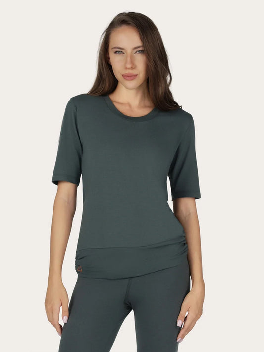 Urban Goddess Kami Yoga Tee - Pinyon