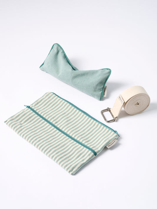 Yogamatters Stripe Pouch, Eye Pillow & Belt Set