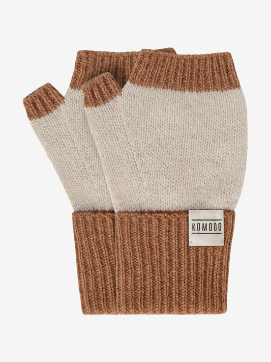 Komodo Wren Merino Wool Gloves - Sand/Natural