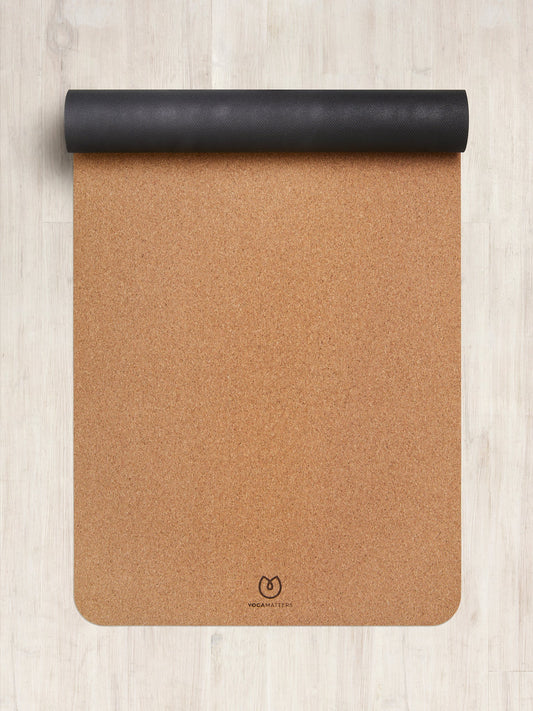 Yogamatters Eco Cork Yoga Mat - Black - Box of 6