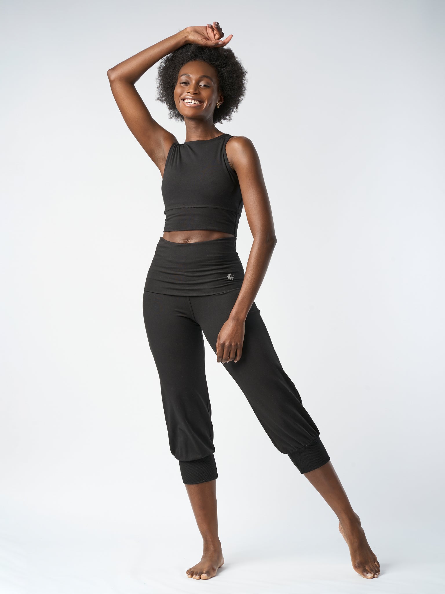 Donne Pantaloni Harem Alta Fessura Pantaloni Yoga Danza Gamba Donne Pantaloni Harem Alta Fessura Pantaloni Yoga Danza Gamba