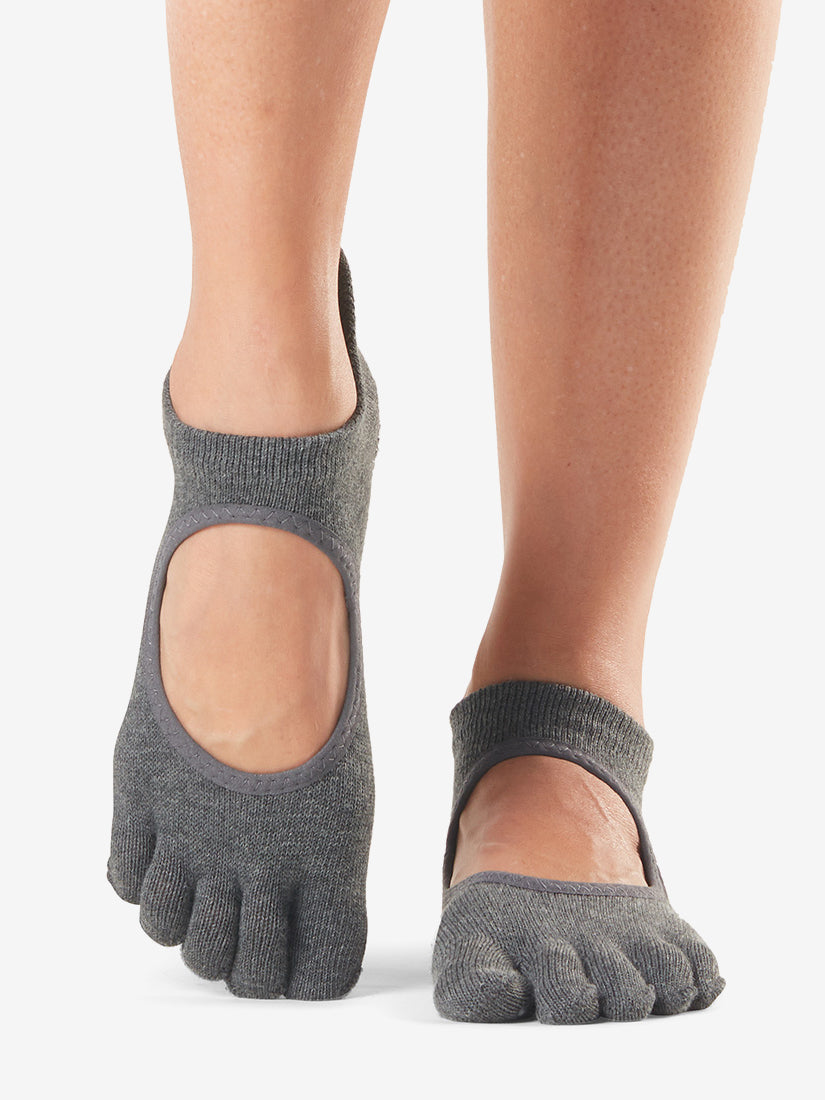 Toesox Grip Full Toe Bellarina - Charcoal Grey – Yogamatters