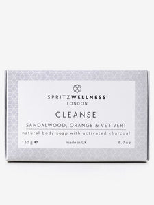 Spritz Wellness Cleanse Activated Charcoal Body Soap