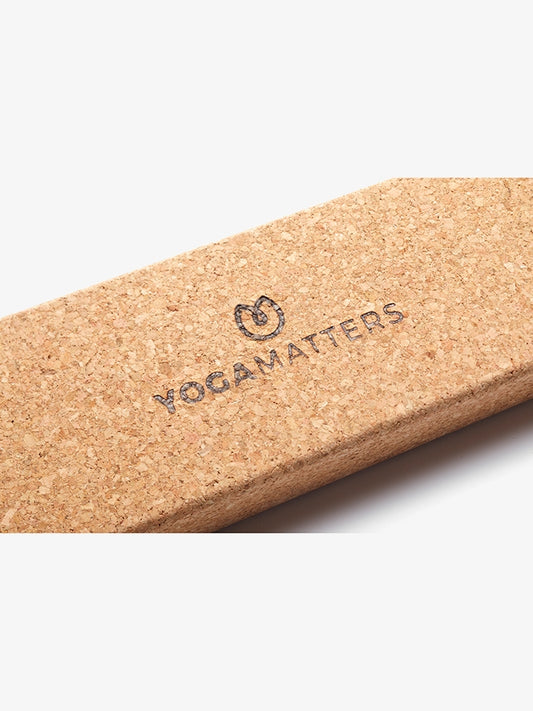 yogamatters sustainable natural cork wedge recovery yoga prop