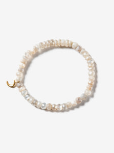 Goddess Charms Moon Stone Bracelet - Pearl