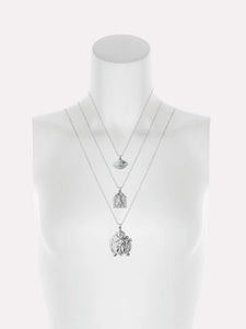 Goddess Charms Warrior Goddess Pendant Necklace - Silver
