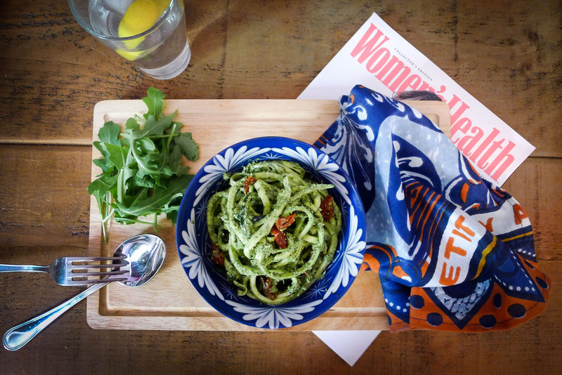 Vegan Basil Pesto Courgetti