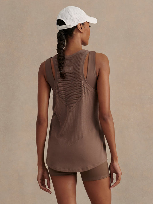 Varley Dayna Seamless Tank - Coffee Quartz