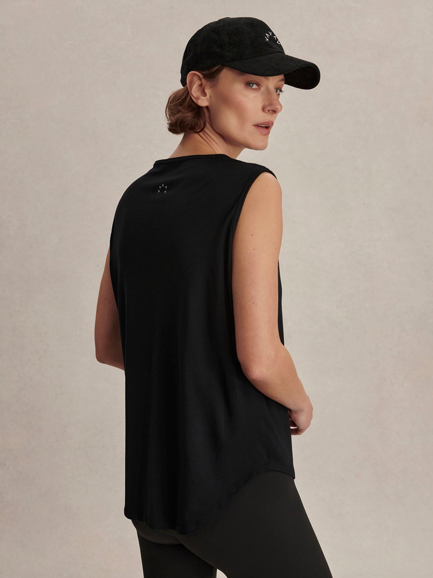 Varley Nolan Seamless Longline Tank - Black