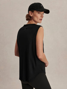 Varley Nolan Seamless Longline Tank - Black