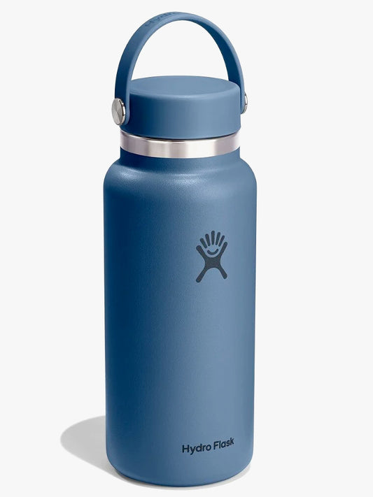 Hydro Flask 946ml (32oz) Wide Mouth Flex Cap Bottle - Harbour Blue