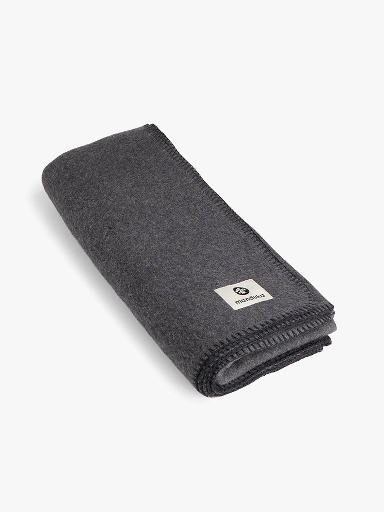 Manduka Essential Wool Yoga Blanket - Thunder