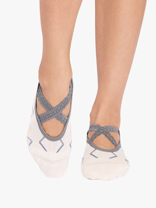 Tavi Noir Chloe Grip Socks - Meringue